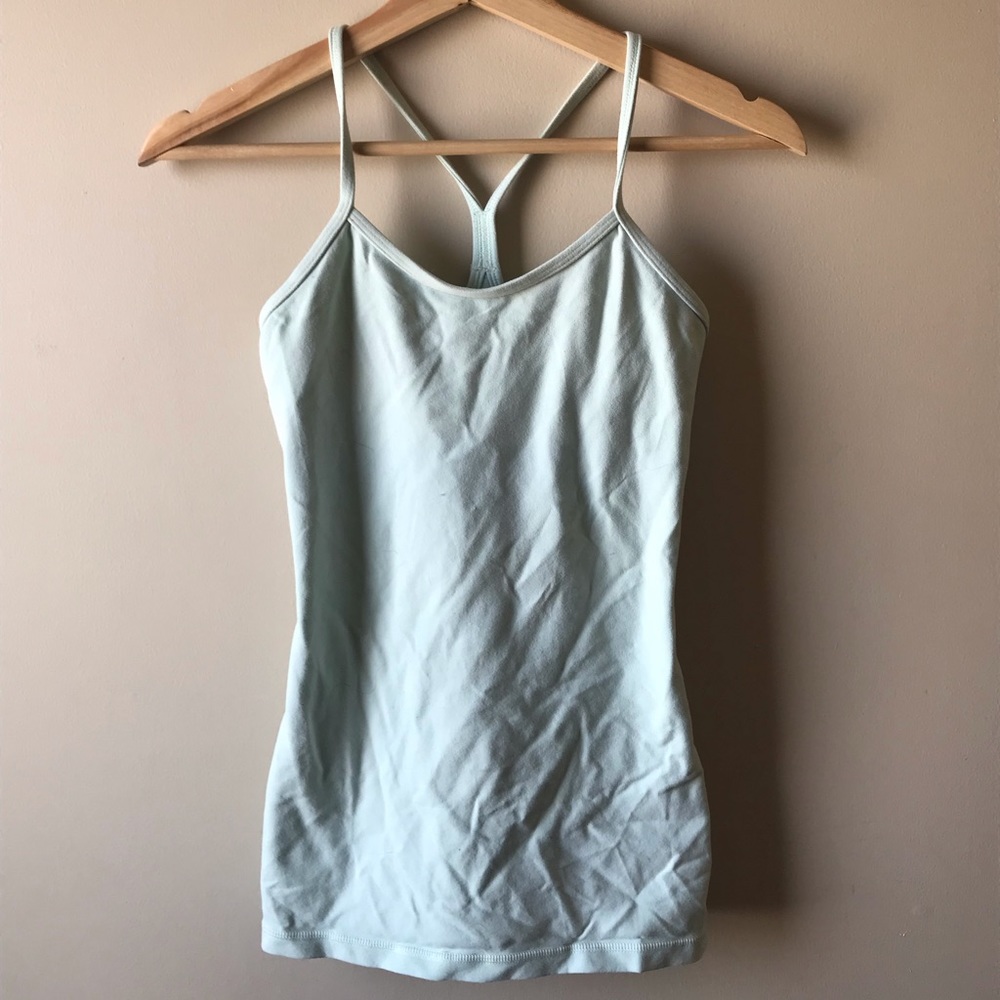 Lululemon Power Y mint-green tank